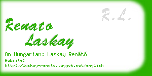 renato laskay business card